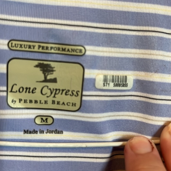 Lone Cypress by Pebble Beach, luxury performance, golf shirt, size medium - Picture 2 of 2